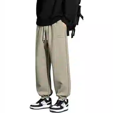 顶峰保罗 潮牌美式高街宽松运动束脚卫裤无性别主义痞帅百搭时尚设计感显高显瘦休闲裤 男女同款
