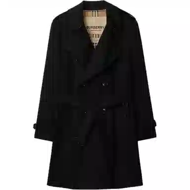 Burberry Double-Breasted Coat Black