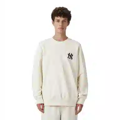MLB Yankees Gradient Logo Crewneck Sweatshirt White