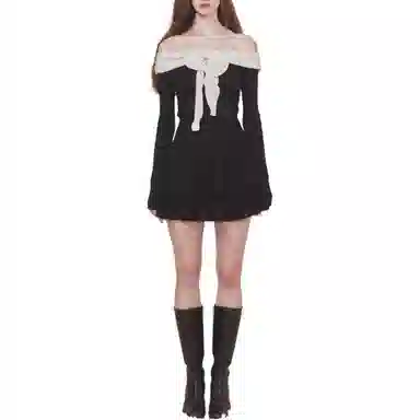 NOT YOUR ROSE FW24 Blair top T Black