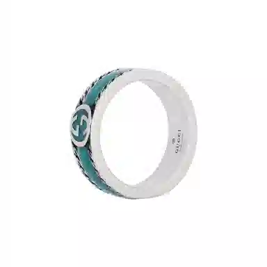 GUCCI Interlocking G Silver Ring
