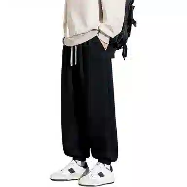 顶峰保罗 潮牌美式高街宽松运动束脚卫裤无性别主义痞帅百搭时尚设计感显高显瘦休闲裤 男女同款