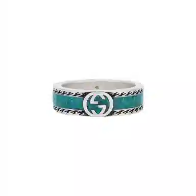 GUCCI Interlocking G Silver Ring