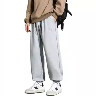 顶峰保罗 潮牌美式高街宽松运动束脚卫裤无性别主义痞帅百搭时尚设计感显高显瘦休闲裤 男女同款