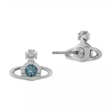 Vivienne Westwood Nano Saturn Earrings Silver/Blue