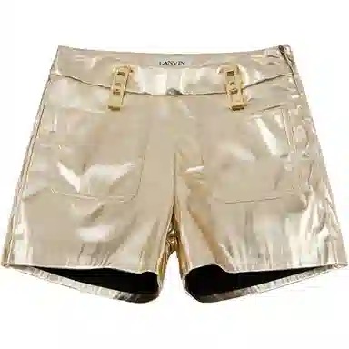 Lanvin Kids SS22 Gold Shorts