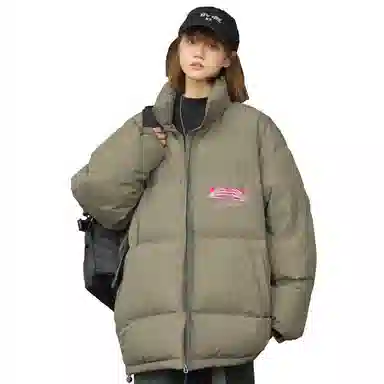 TONYKRZ Fear Heart Letter Puffer Jacket