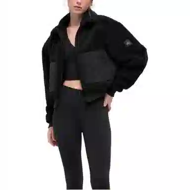 Alo Yoga Sherpa Edge Bomber Ivory