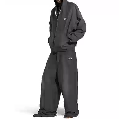 Balenciaga FW25 Embroidered Logo Zip Pants