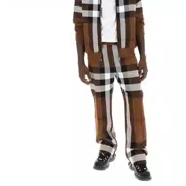 Burberry FW23 Check Zip Jacket Brown