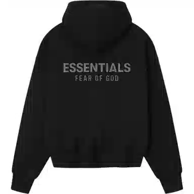 Fear of God Essentials Classic Fit Hoodie Jet Black