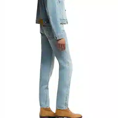 Louis Vuitton SS25 Embroidered Logo Jeans Blue