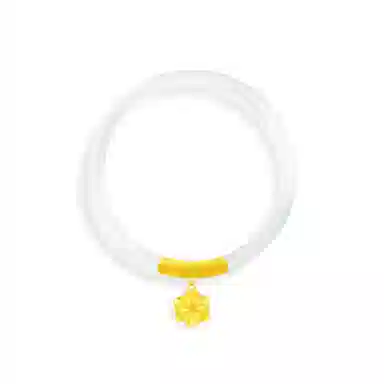 【999足金纯金 好运莲莲】 福韵金 六桂福 莲花新中式国风国潮时来运转诸事顺利轻奢温婉简约高级贵气时尚百搭 玉髓 手镯 女款