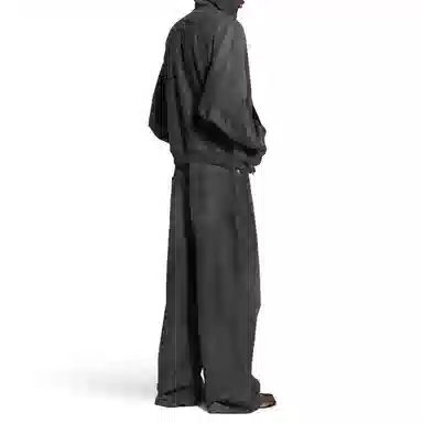 Balenciaga FW25 Embroidered Logo Zip Pants