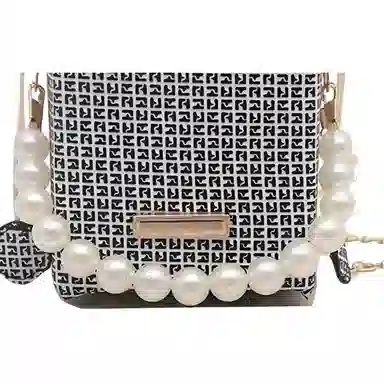 米囹 时尚百搭 水桶包 单肩斜挎包 常规 黑色