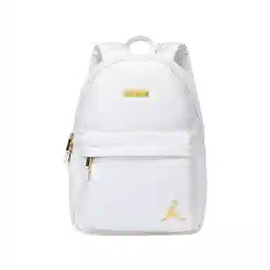 Jordan Snake Pattern Backpack White Gold