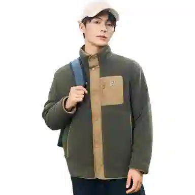 鸭鸭 拉链通勤立领长袖羽绒服 男女同款