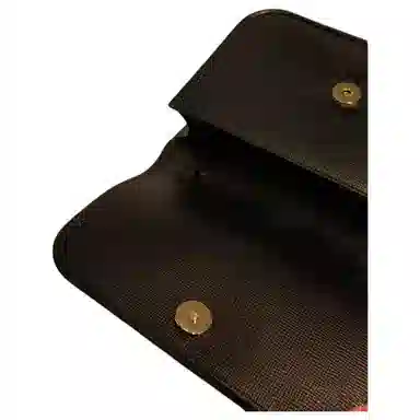 BALLY Classic Printed Leather Clutch Black