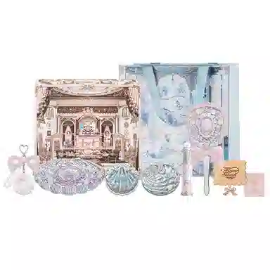 花知晓 贝壳珍珠持久彩妆套装 易上色自然 八件套