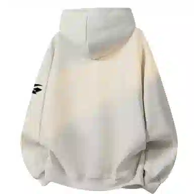 阿凡迪 【重磅华棉】美式潮流校园基础款品牌字母复古涂鸦印花高街通勤个性穿搭少年感无性别主义宽松简约拉链开衫连帽卫衣 男女同款