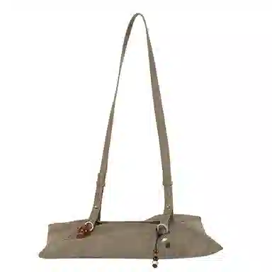 Crying Center Suede Dumpling Bag Small Crossbody