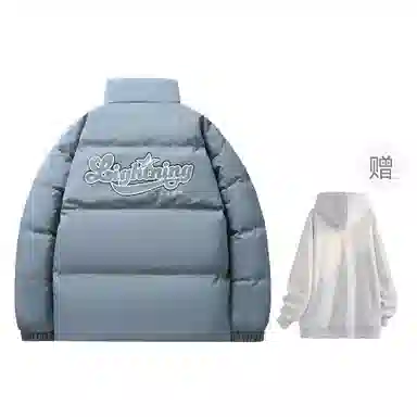 Lightning X Storm Retro College Style Puffer Jacket