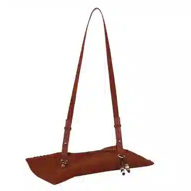 Crying Center Suede Dumpling Bag Small Crossbody
