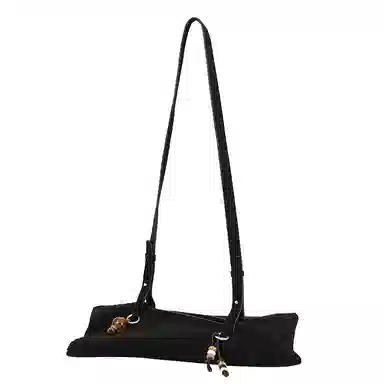 Crying Center Suede Dumpling Bag Small Crossbody