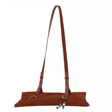 Crying Center Suede Dumpling Bag Small Crossbody