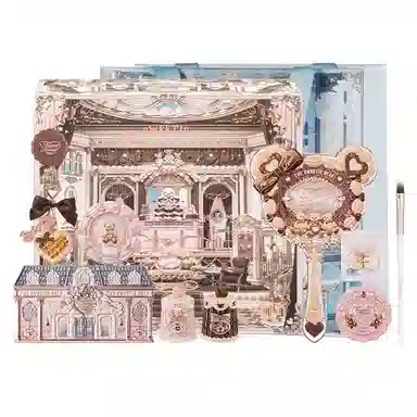 花知晓 甜心小熊系列彩妆套装礼盒 哑光清透自然