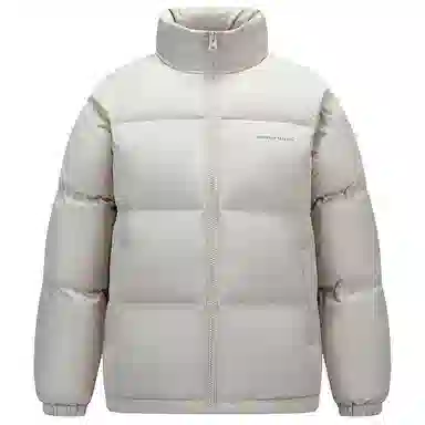 鸭鸭 户外极寒系列 纯色韩版休闲基础百搭短款立领运动面包羽绒服 男女同款