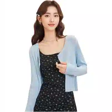 爱依服 法式小清新淑女碎花长袖连衣裙 女款