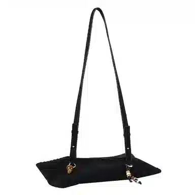 Crying Center Suede Dumpling Bag Small Crossbody