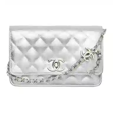 Chanel 25B Silver Crossbody