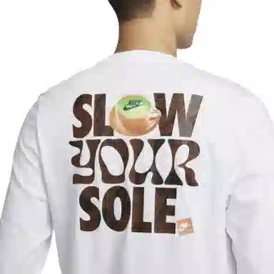 Nike Sportswear Club Crew Long Sleeve Tee White