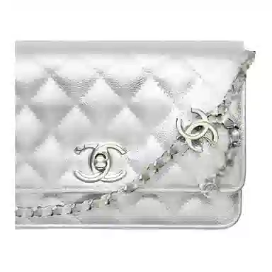 Chanel 25B Silver Crossbody