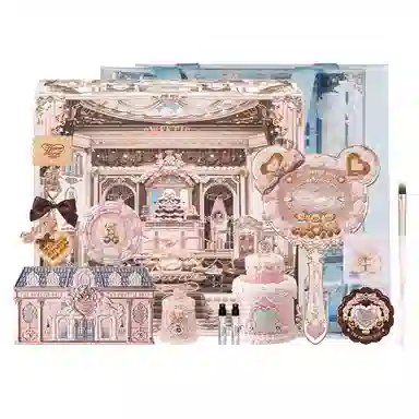 花知晓 甜心小熊系列彩妆套装礼盒 哑光清透自然