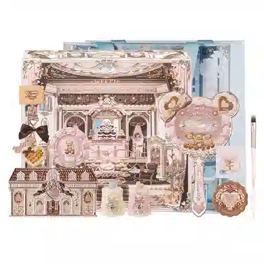 花知晓 甜心小熊系列彩妆套装礼盒 哑光清透自然