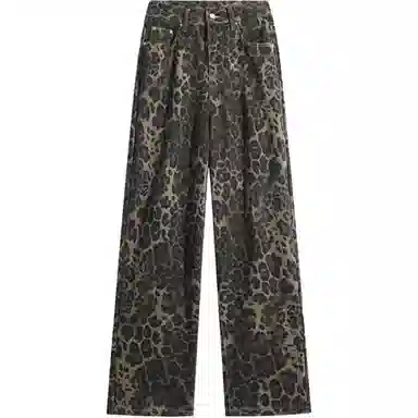 Struggle Vintage95 Leopard Wide Leg Jeans