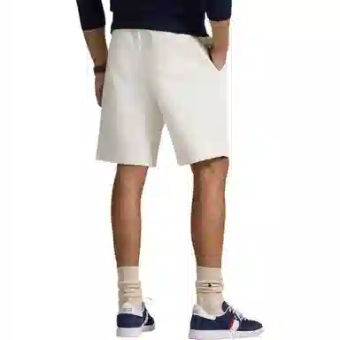 Polo Ralph Lauren Logo Embroidered Knit Shorts White