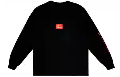 Travis Scott x McDonald's Cactus Jack Logo Long Sleeve Tee Black