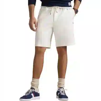 Polo Ralph Lauren Logo Embroidered Knit Shorts White