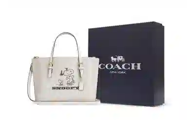COACH Mollie 25 Tote Peanuts Snoopy