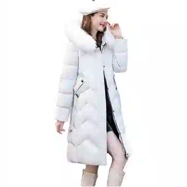 鸭鸭 纯色时尚休闲连帽舒适简约长袖羽绒服 女款