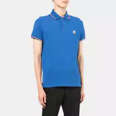 Moncler Polo Shirt Blue