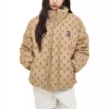 MLB Basic Boston Red Sox Down Jacket Light Beige