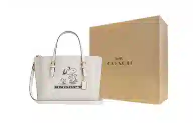 COACH Mollie 25 Tote Peanuts Snoopy