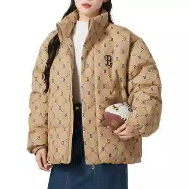 MLB Basic Boston Red Sox Down Jacket Light Beige