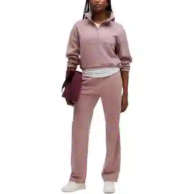 lululemon Brushed Softstreme Half Zip Mohave Brown