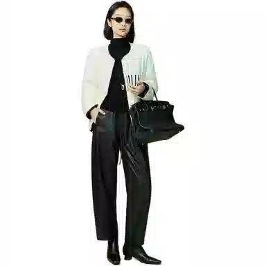 美洋 黑白巧鹅绒正反两穿羽绒服 女款